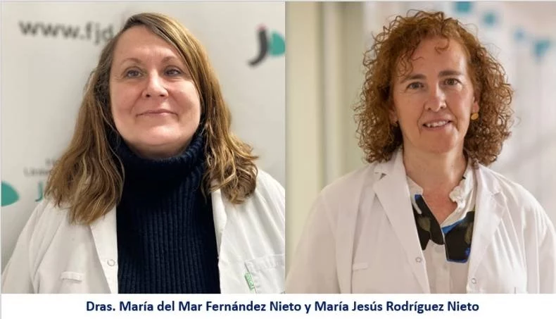 Doctoras Maria Jesus Rodriguez y Maria del Mar Fernandez jefa del Servicio de Neumologia y especialista del Servicio de Alergologia respectivamente de la Fundacion Jimenez Diaz Vida.es