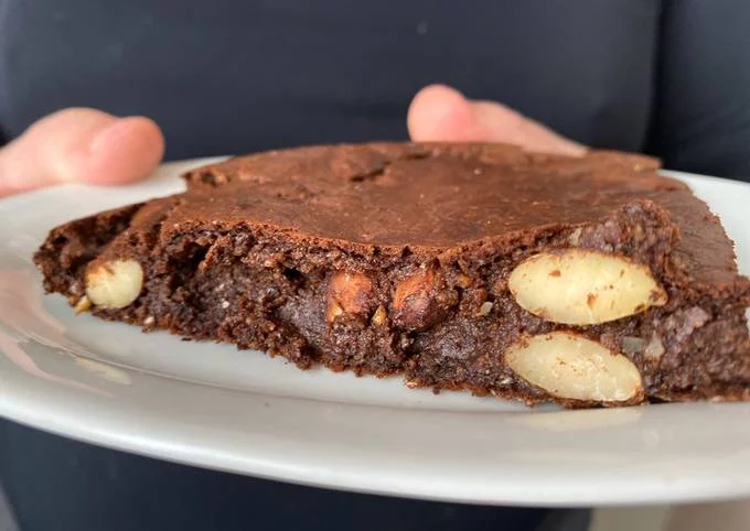 Receta de Brownie Saludable Sin Azúcar Ni Horno