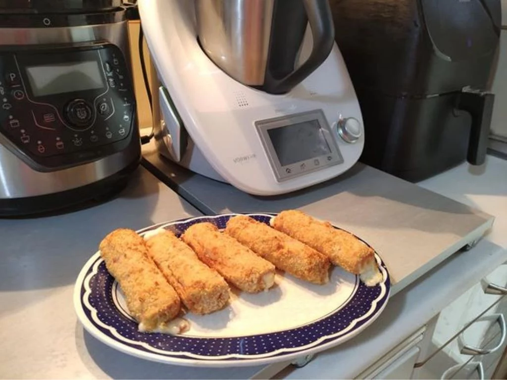 ROLLITOS DE JAMÓN Y QUESO EN FREIDORA DE AIRE